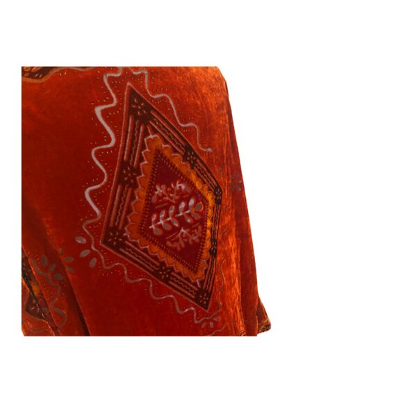 Chico's Red Cut Velvet Jacket - Picture 4 of 5